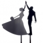 Preview: Cake Topper Black - High Five Couple